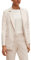 comma Taillierter Blazer aus Baumwollmix beige 38