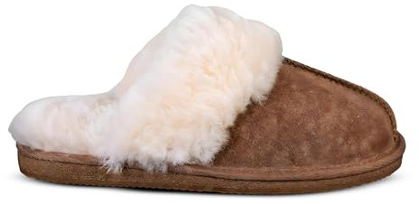 BIOSOFT Comfort & Easy Walk Damen Lammfell Hausschuhe Cognac 41