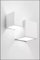 Applique in gesso a parete lampada verniciabile da muro illuminazione per interno stile moderno cubo lampadine g9 (non incluse) (74)