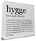 Hygge Definition Art Holzkiste Schild Hygge Schreibtisch Dekoratives Holzschild Rustikale Wohnkultur für Schreibtisch Tisch Regal 12,7 x 12,7 cm