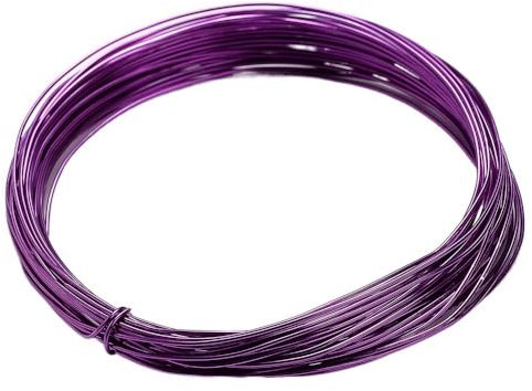 Aluminiumdraht 10 Meter/Rolle 0,6 mm, 0,8 mm, 1,0 mm, 1,2 mm, Farbiger Aluminiumdraht, DIY-Webprozess, Aluminiumdraht, kleine Schmuckherstellungsmaterialien (Color : 10, Size : 1.2mm)