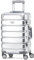 Flight Knight Premium Travel Suitcase - 8 Spinner Wheels - Built-in Side Lock Lightweight Aluminium Frame, ABS Hard Shell Carry on Check In Luggage Highly Durable - Approved for Over 100 Airlines