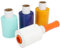 Stretchfolie Wickelfolie, 4er-Pack farbige Packfolien mit 1 Kunststoffgriff, 10cm x 160m industrielle Stärke, selbstklebende Minirolle zum Bewegen, Sortieren, Verpacken, Versenden und Palettenwickeln