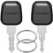 Ancable Lot de 2 clés compatibles avec TSA, 007&002, multifonctionnelles, compatibles avec TSA 007 002, pour bagages, valises, mot de passe, serrures TSA
