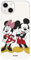 Schutzhülle kompatibel mit iPhone 15, offizielles Disney Mickey und Minnie Posando zum Schutz Ihres Handys. Flexible transparente Silikonhülle mit offizieller Lizenz von Disney-Klassikern