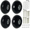 Goldyida 4 Stück Gummi Gepäckkoffer Rad Koffer Kofferrollen Ersatzrollen für Koffer Universal Gepäck Koffer Ersatzräder Gummi Rollen Räder Ersatz Wheels Rad Universal Kofferräder (60 * 24mm)