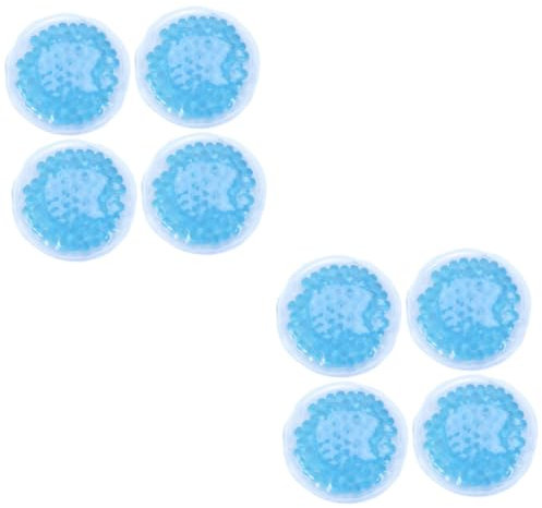 SOLUSTRE 8stücke Runde Kälte-wärme Therapie-eispackungen Für Physiotherapie Und Stillen Wiederverwendbare Gel-packungen Blau Zur Linderung Von Beschwerden Und Schmerzen
