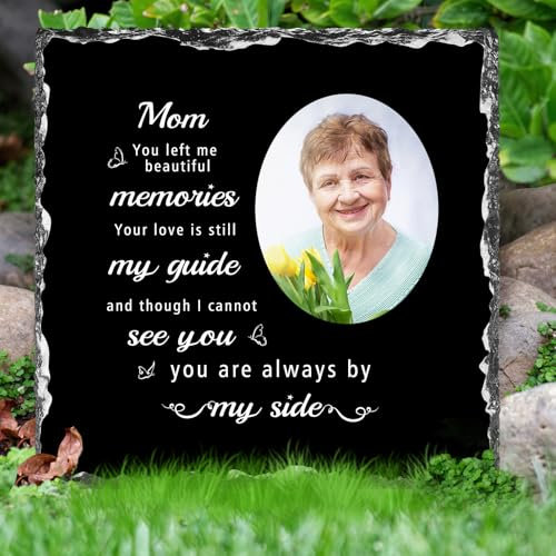 Gedenkgeschenke für den Verlust der Mutter –Bild Personalisiert Fotorahmen Bilderrahmen, Gedenkstein mit Grave, menschliche Gedenksteine, Trauergeschenke, Erinnerungsgeschenke