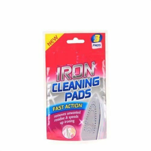 TRTO 3Pcs Iron Cleaning Pads Which Remove Residue And Improves Ironing 3 Fast Acting tab Easy To Use and Fits