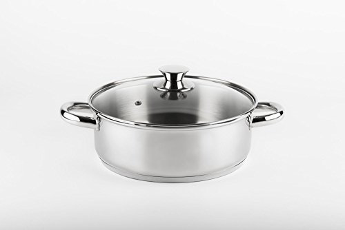 Vier - CI32 Cacerola acero inoxidable 18/10 de 32cm Diámetro, Inducción, Cacerola Inoxidable 18/10.
