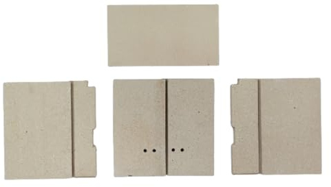 Ersatzteil WAMSLER für Kaminofen Gron Typ 10842 (Schamotte Komplett Set (1-4))
