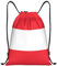 WURTON Turnbeutel mit Österreichischer Flagge, leicht, mit Kordelzug, wasserdicht, für Damen und Herren, Schwarz, Medium