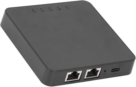 4G LTE Modem Router with SIM Card Slot, Portable 4G LTE Router with 2 Ethernet Ports, Mobile WiFi and Hotspot for RV Travel, Vacation, Camping, for Europe