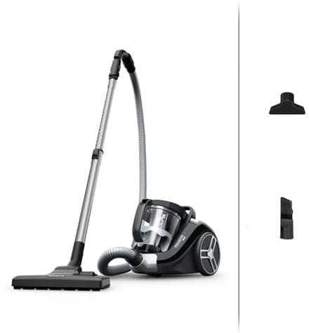Rowenta Compact Power XXL - Aspiradora sin Bolsa compacta, Motor 900 W, filtración ciclónica 3 Niveles, depósito 2,5 L, Kit clásico + y diseño eficiente (Reacondicionado)
