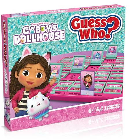 Winning Moves Gabby’s Dollhouse Guess Who? Meet all your favorite characters from Gabby's Dollhouse, from Kitty Fairy to Cakey the Cat, as you play Ages 6 and up
