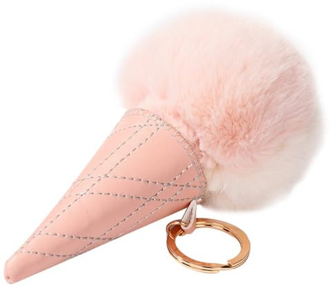 DEARMAMY Eiscreme-schlüsselanhänger Süßer Schlüsselanhänger Für Taschen Diy-hänge-ornament Eiscreme-schlüsselring Schöne Schlüsselanhänger-dekoration