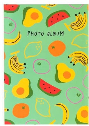 Grupo Erik Fotoalbum Einsteckalbum 10x15 Fruits - Foto Einsteckalbum 10x15 - Fotobuch für 36 Fotos Erinnerungsbuch Grün