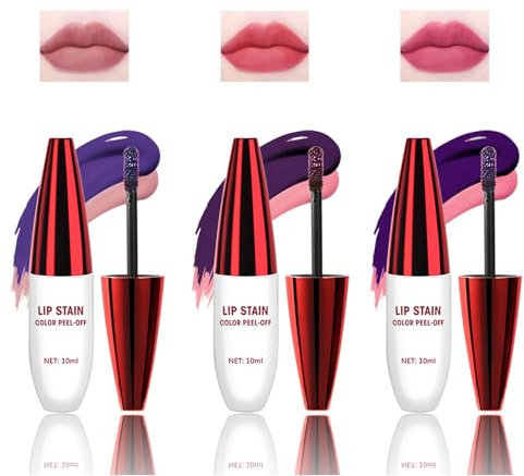 3PCS Lip Liner - Peel Off Lip Liner Tattoo - Peel Off Lip Stain - Long Lasting Lip Stain Peel Off - Glossy Lipstick Waterproof Long Lasting Cosmetic - Lip Makeup Gift For Girls