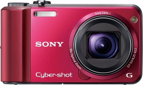 Sony Cyber-Shot DSC-H70 16.1 MP Digital Still Camera with 10x Wide-Angle Optical Zoom G Lens and 3.0-inch LCD Red (Renewed)