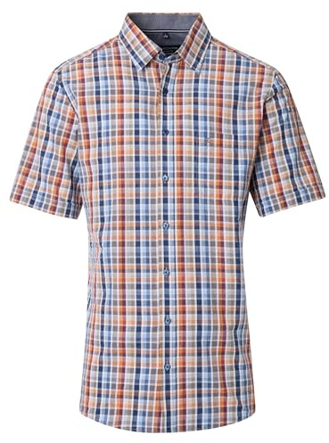 CASAMODA Freizeithemd Kurzarm kariert Comfort Fit