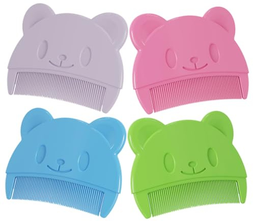 BESTYASH 4pcs Silicone Comb Boy Girl Brush Soft Bath Brush Cradle Cap Scalp Shampoo