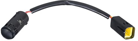 HELLA 6PX 358 269-381 Sensor, Einparkhilfe - gerade - 4-polig - gesteckt - Kabel: 150mm - lackierbar - mit Kabel
