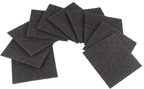 vhbw 10x Aktivkohlefilter Ersatz für HMF 3789 für Mülleimer | Abfalleimer, Katzentoilette - 12,5 x 12,5 x 0,5 cm, Zuschneidbar