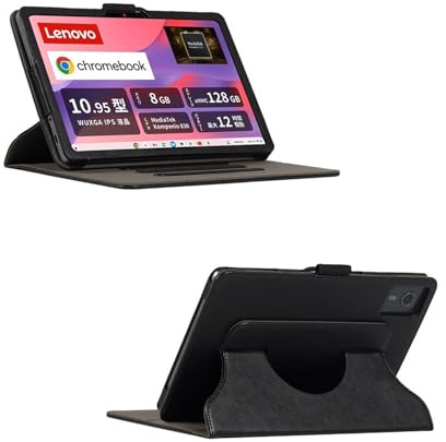 Case Compatible with Lenovo Chromebook Duet EDU G2 10.95'' 2024 Tablet Rotating Detachable Protective Cover Can be Used with Keyboard, Pen Holder