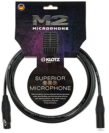 Klotz M2 XLR female / XLR male Neutrik 10 m schwarz