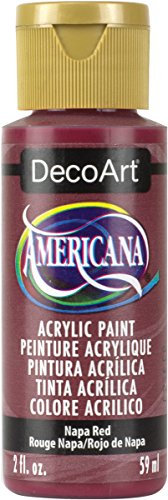 DecoArt Americana Acrylic Multi-Purpose Paint, Napa Red