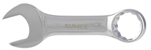 SUNEX TOOLS 993032 1 Fully Polished Stubby Combination Wrench