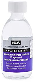 Pébéo - Essence Minérale Inodore - Auxiliaire pour Peinture à l'huile - sans Risque d'Irritation ou d'Allergie - Idéale pour Travail en Pièce Fermée - Contenance XXXL