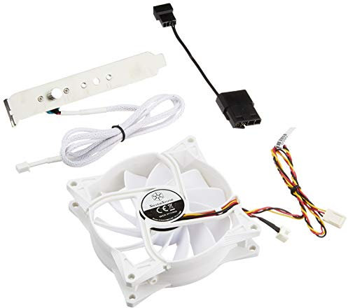SilverStone SST-FM93 - Ventilador de refrigeración ajustable de 90mm para ordenador Serie FM, Alto flujo de aire, blanco