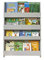 Tidy Books ® Bücherregal Kinder, Hellgrau, Bücherregal Kinderzimmer, Montessori Material Kinderregal, 115 x 77 x 7 cm, Nachhaltig und Umweltfreundlich, Handgefertigt, Das Original seit 2004