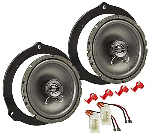 tomzz Audio 4015-004 TA16.5-Pro Lautsprecher Einbau-Set kompatibel mit Ford Focus C-Max S-Max Mondeo Kuga 165mm Koaxial System