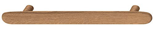 Gedotec Schrankgriff Eiche Möbelgriff Holz Bogengriff Küche - BUNTO | Lochabstand 160 mm | Vollholz massiv | Holzgriff für Schubladen & Schranktür | 1 Stück - Kommoden-Griff mit Befestigungsmaterial