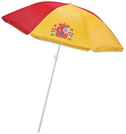 GARGOLA.ES OPERADORES DIGITALES Sombrilla parasol de playa con la bandera de España-grande 155cm de diametro.