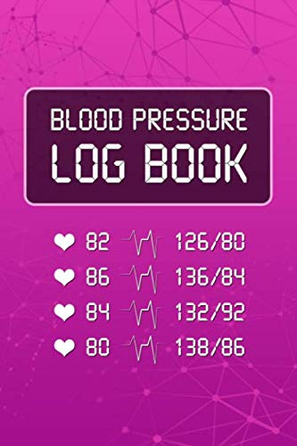 Blood Pressure Log Book: Heart Rate Pulse Tracker | Record & Monitor Blood Pressure at Home Simple & Easy Daily Log Pink Journal