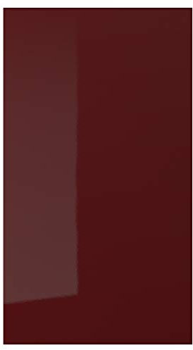 KALLARP - Frente para lavavajillas, 45 x 80 cm, alto brillo, rojo oscuro-marrón