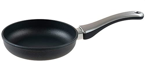 Pfannen Harecker X-Lite Flachpfanne 18 cm Ø | Leichte Alugusspfanne | PFOA-frei & antihaftversiegelt | für alle Herdarten inkl. Induktion | backofenfest | ideal für Rührei & Gemüse | Made in Germany