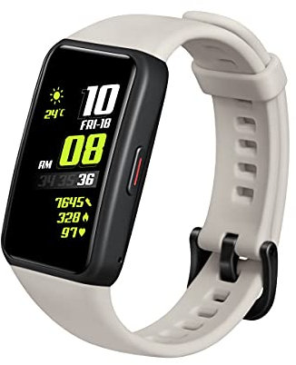 HONOR Band 6 Fitness Armband, 1,47'' AMOLED Display, Tracker mit Pulsuhr, Herzfrequenz- und SpO2-Überwachung, 2 Wochen Akkulaufzeit, 5ATM, Schrittzähler, Sandstone Grey