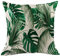 CANSEGO Leaf Pillow Covers Cases Tropical Green Tree Palm Leaves in Hawaii Jungle Foliage Throw Pillow Cushion Cotton Linen 18x18 Inch Home Decor Couch Desk Bedroom