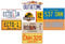 - Set of 8 car license plate replicas from the famous JURASSIC GHOSTBUSTERS STARSKY MAGNUM and BACK TO THE FUTURE movies (PF05)