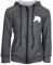 MS-Trachten Kinder Sweatjacke Reitjacke Kaputzenjacke Pferd Hoodie Nele d. grau (110/116)