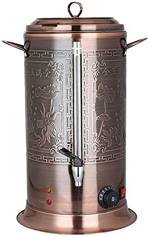 NADAENQ 304 Acier Inoxydable Sterilisateur Electrique Bocaux, Distributeur De Boissons pour Le Thé À l'eau Chaude Thé Juice Café Jus d'accueil Usage De La Soirée, Style Rétro,A,13.2L