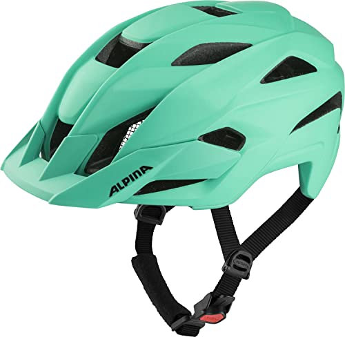ALPINA KAMLOOP - Individuell Anpassbarer, Leichter & Sicherer Fullface Fahrradhelm mit Kinnbügel, für Erwachsene, Turquoise matt, S (51-55 cm)