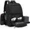 Trunab Reiserucksack Kompatibel mit Xbox Series Tragetasche Spielaufbewahrungstasche mit Innere Geteilte Räume für Xbox X/S-Konsole, Mehreren Taschen für 15,6-Zoll-Laptops und Anderem Gaming-Zubehör