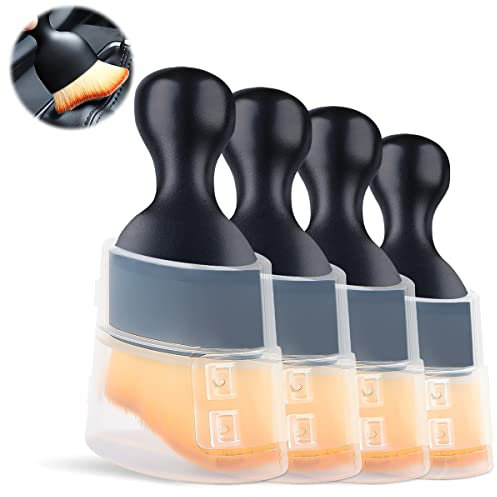 Outils de Nettoyage intérieur de Voiture, Brosse de détail de Voiture, brosses de détail de Voiture, brosses de Nettoyage de Voiture, Brosse Douce, Vide, dépoussiérage pour l'entretien (4 pièces)