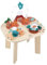 JANOD Dino Dinosaurier-Aktivitätstisch-8 Aktivitäten-Lernspielzeug-Feinmotorik und Fingerfertigkeit-Spielzeug aus FSC-Holz-Ab 12 Monate, J05825, Mehrfarbig, 40 x 32 x 52,5