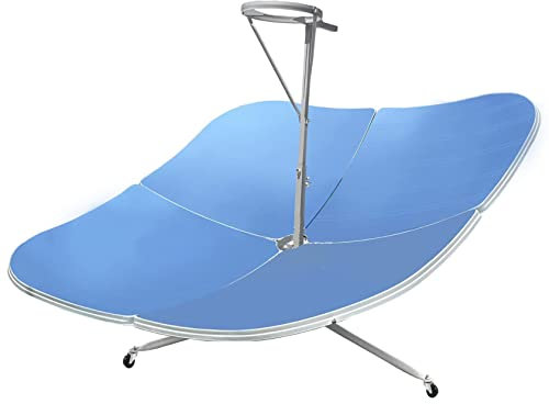XDLYWUZIQ Cuiseur Solaire, Cuiseur Solaire Parabolique Portable avec Une Plus Grande Efficacité, Extérieur, Cuisson, Cuisson à La Vapeur, Concentration Cuiseur Solaire Parabolique Point